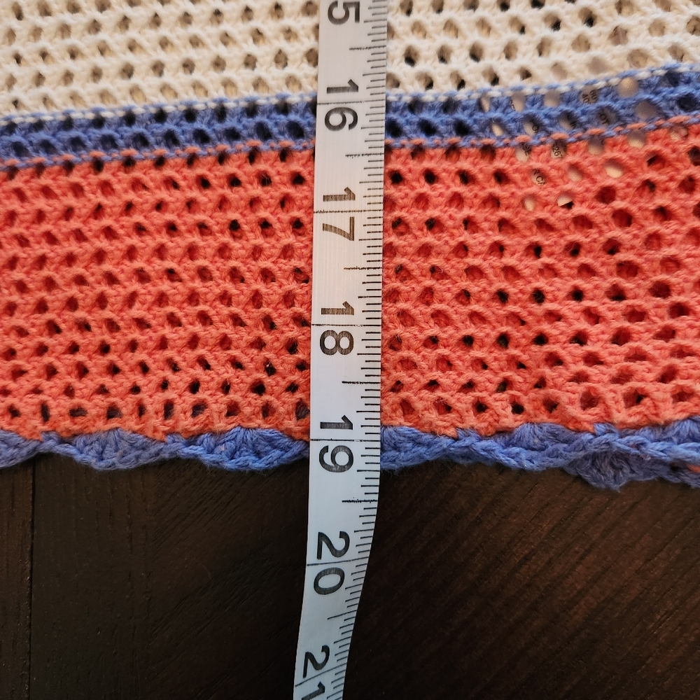Hippie Rose Multicolor Striped Crochet Sweater - Picture 11 of 13
